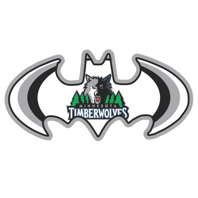 Minnesota Timberwolves Batman Logo iron on transfers